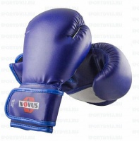 перчатки боксерские novus ltb-16301, 8 унций s/m, синие