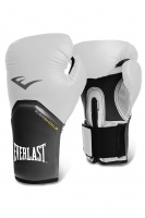 перчатки боксерские тренировочные everlast pro style elite 12 унций, белые