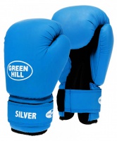 перчатки боксерские silver bgs-2039, 14oz, к/з, синий